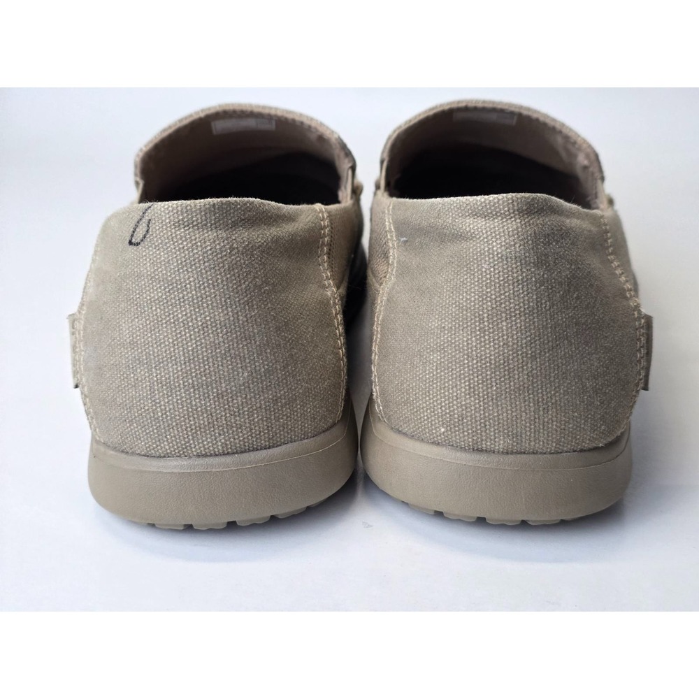Crocs Santa Cruz 2 Men's Sneakers Size 12 Brown‎ Khaki Slip On Canvas Shoes - Picture 13 of 16